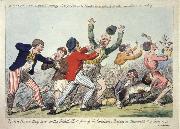 Isaac Cruikshank Lord Howe they run or The British Tars giving the Carmignols a Dressing on the Memorable 1st of June 1794